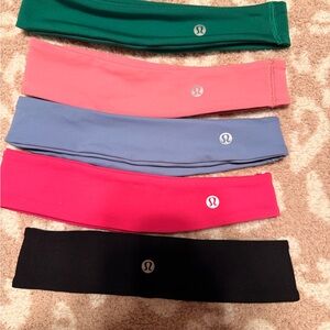lululemon athletica Hair Accessories in Green, Pink, Blue, and Black